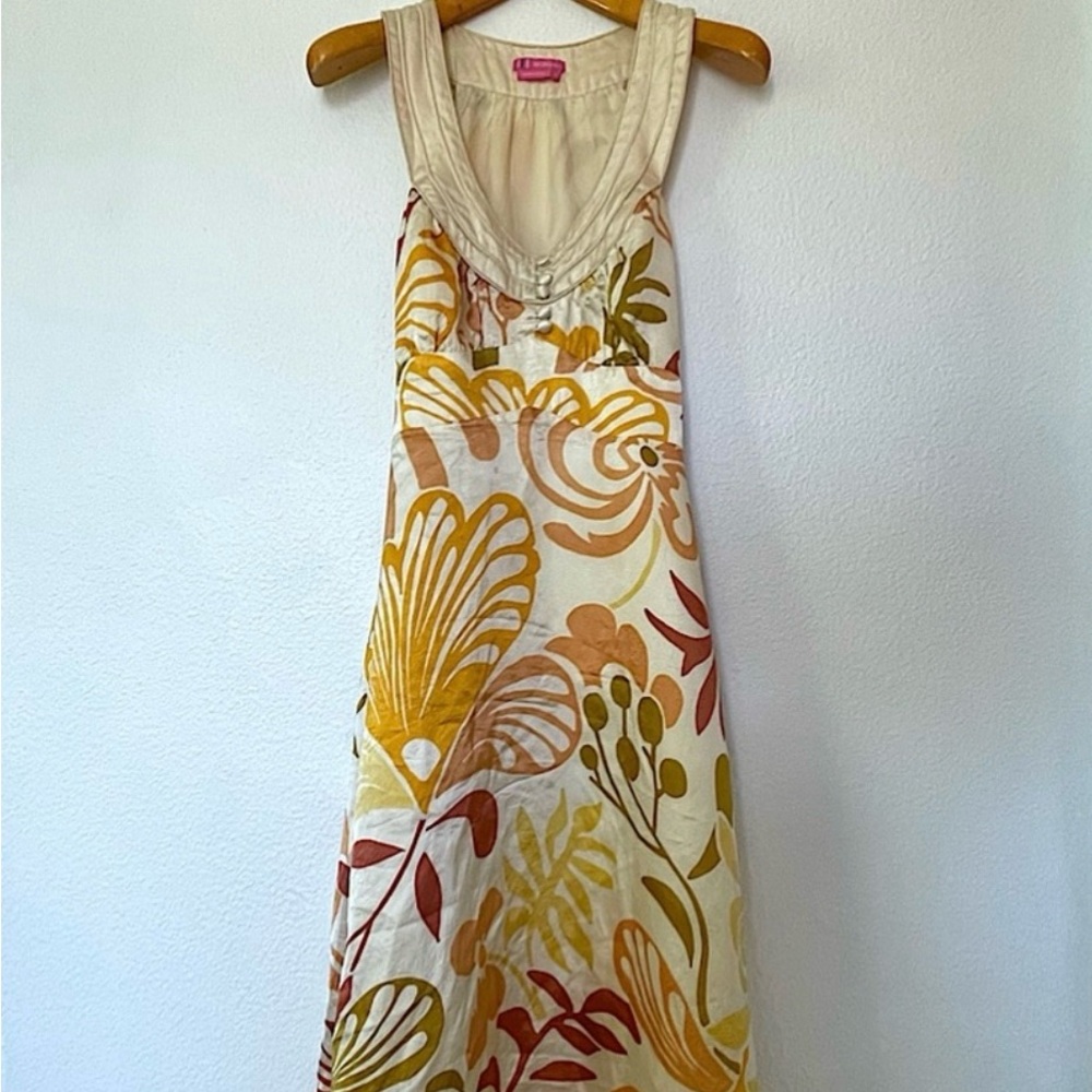 Floral vintage style boho Maxi Dress by BCBG